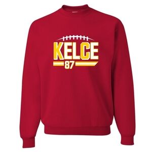 Go All Out Travis Kelce KC Chiefs Crewneck Sweatshirt, Vintage Vibes, Unisex.